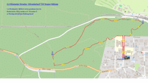 2,5 Kilometer Strecke